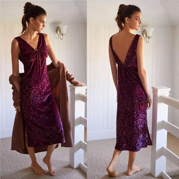 Anthropologie Other - Anthropologie Lounge Slip Midi Dress